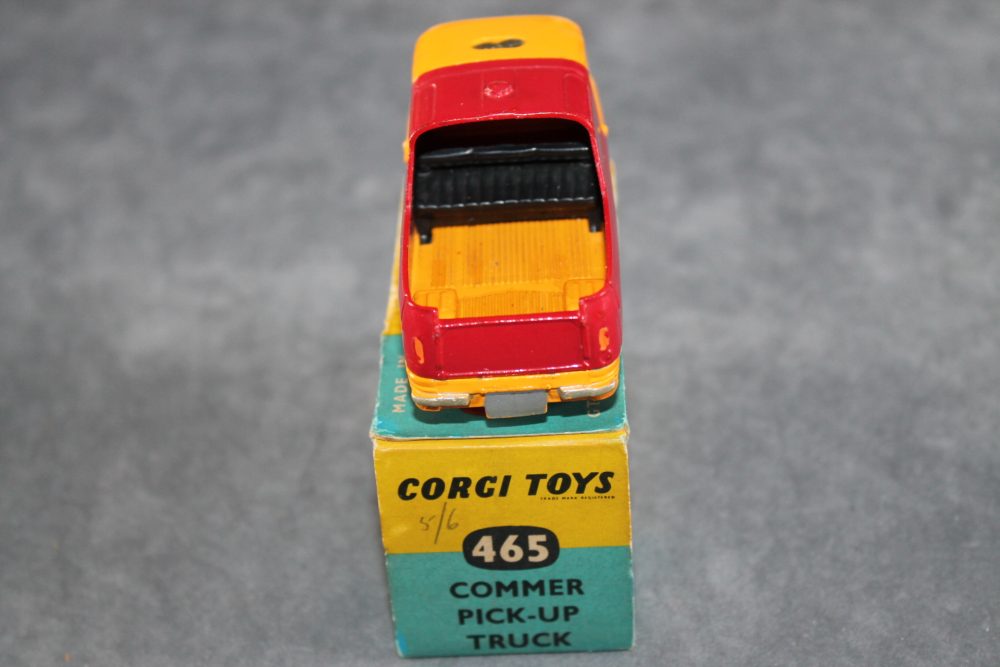 commer pick up truck corgi toys 465 back