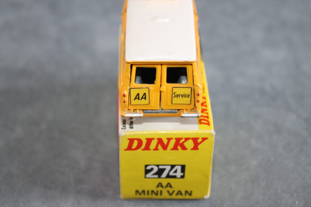 aa mini van dinky toys 274 back