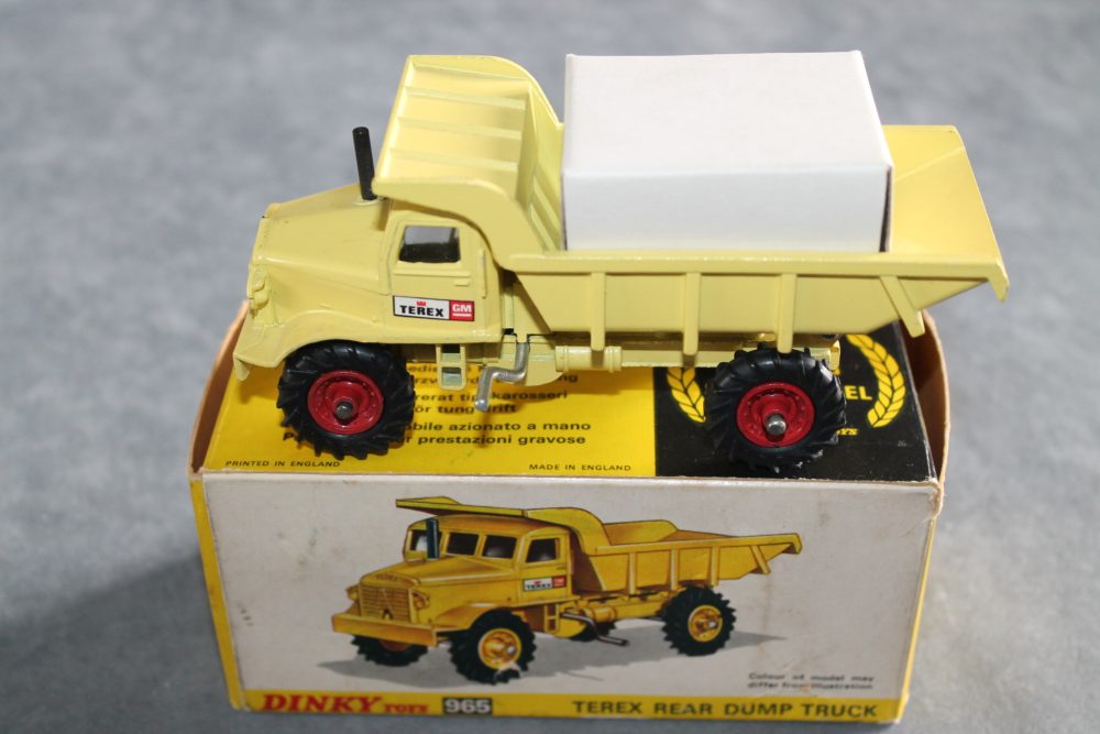 terex rear dump truck dinky toys 965