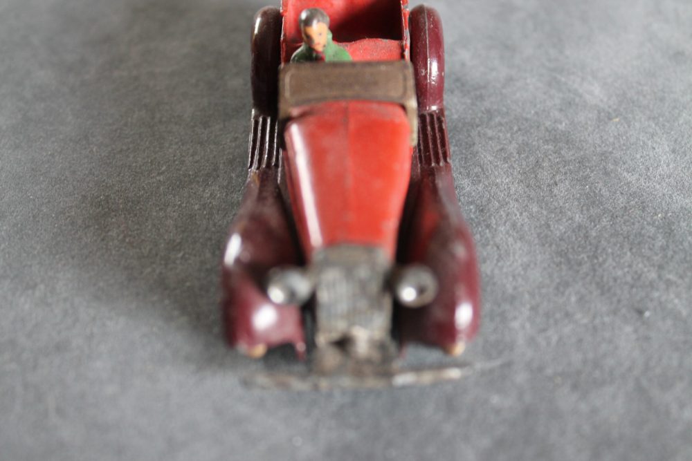 pre war salmson 4 seater and driver dinky toys 36f front