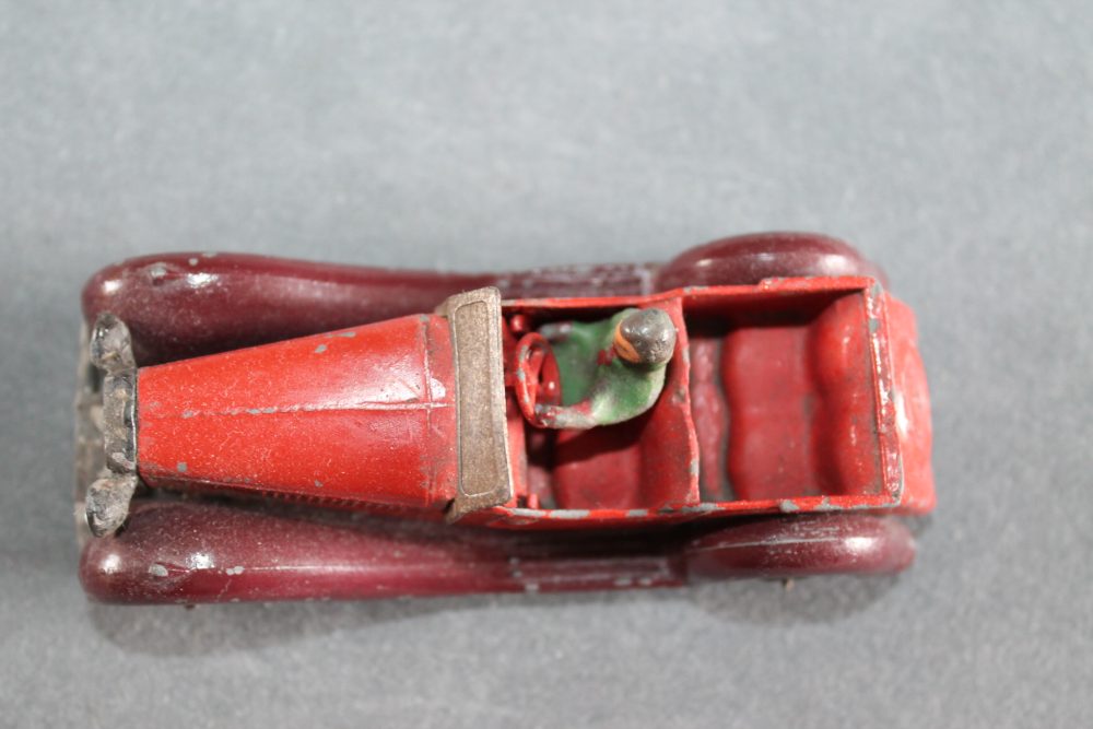 pre war salmson 4 seater and driver dinky toys 36f top