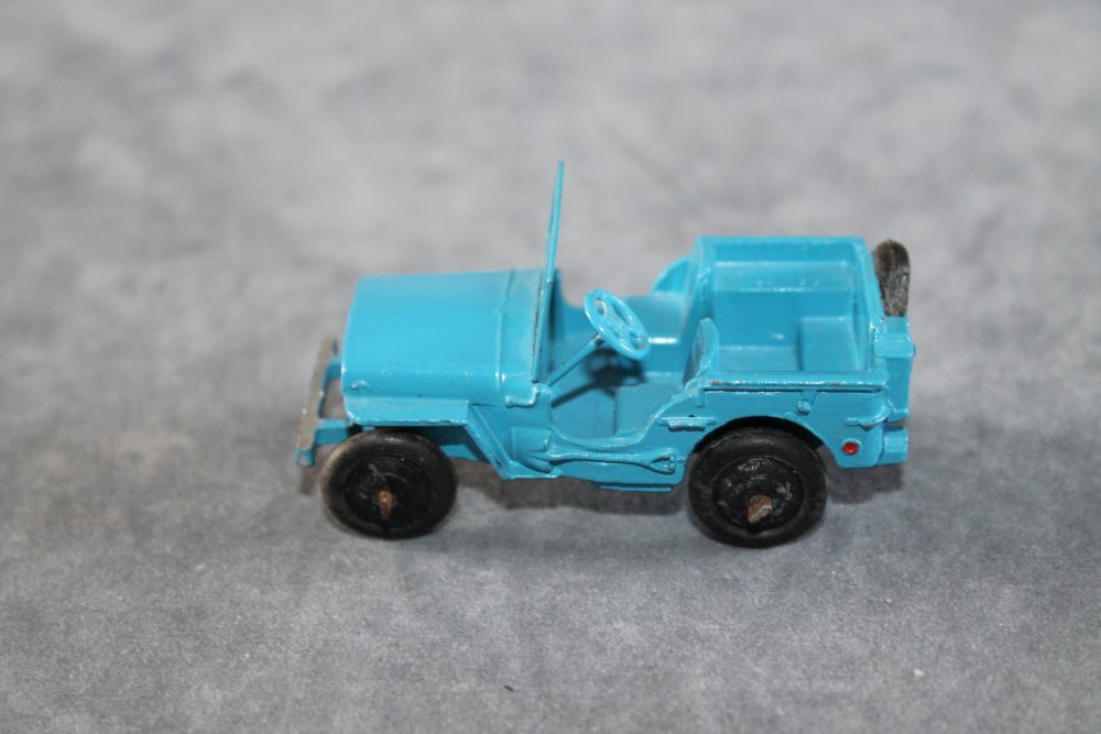 civilian jeep blue dinky toys 25j