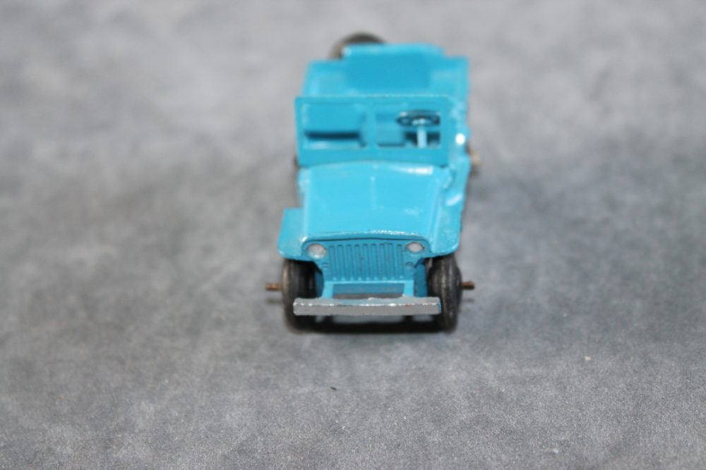 civilian jeep blue dinky toys 25j front