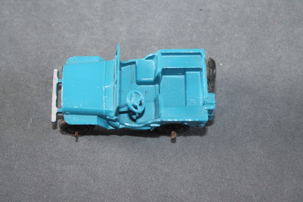 civilian jeep blue dinky toys 25j top