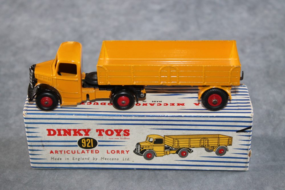 bedord artic lorry yellow dinky toys 921-521