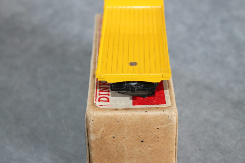 guy flat truck yellow dinky toys 512 back