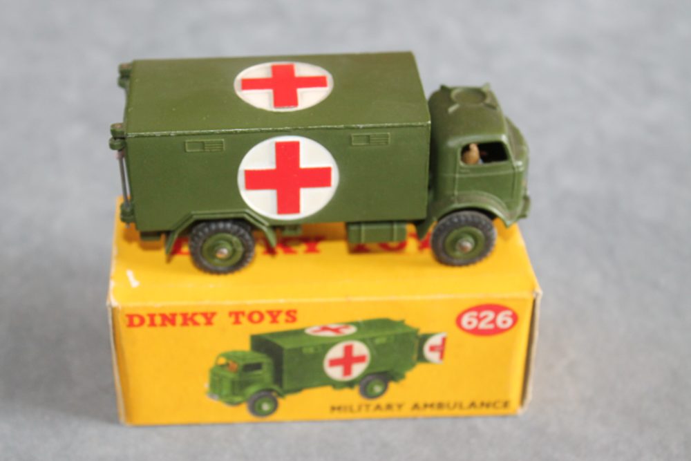 military ambulance dinky toys 626 side