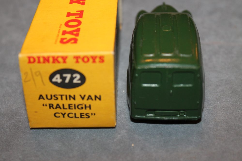 austin raleigh cycles van dinky toys 472 back