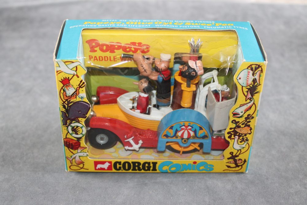 popeye paddle wagon corgi toys 802