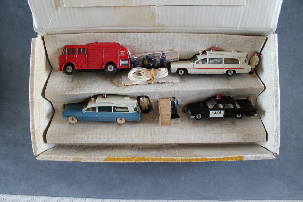 emergency vehicles gift set rare dinky toys 298-box display