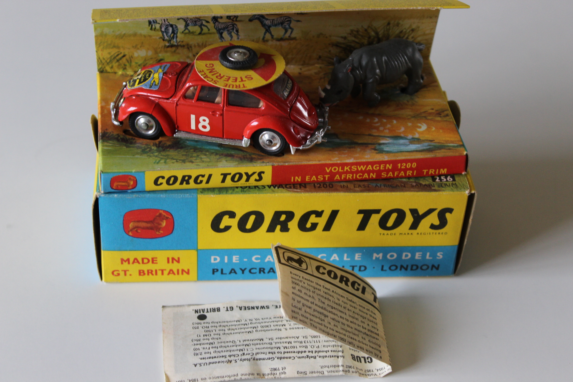 east african rally vw beetle and rhino corgi toys 256