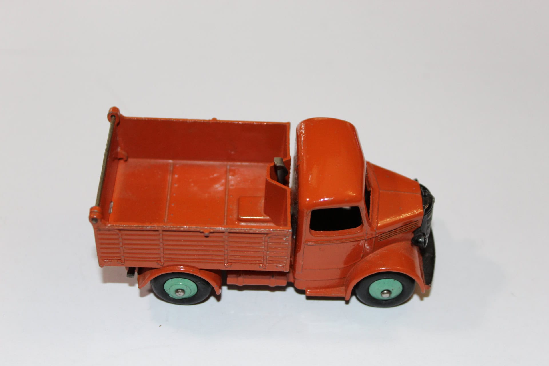 Vintage Dinky Toys Bedford Tipper truck model for collectors.