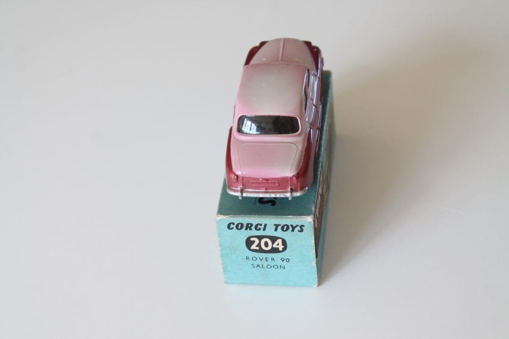 rover 90 saloon corgi toys 204 back