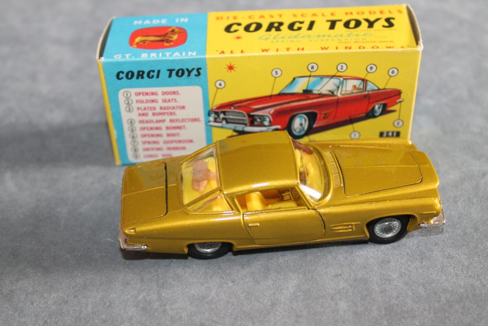ghia l.6.4 metallic yellow corgi toys 241 side