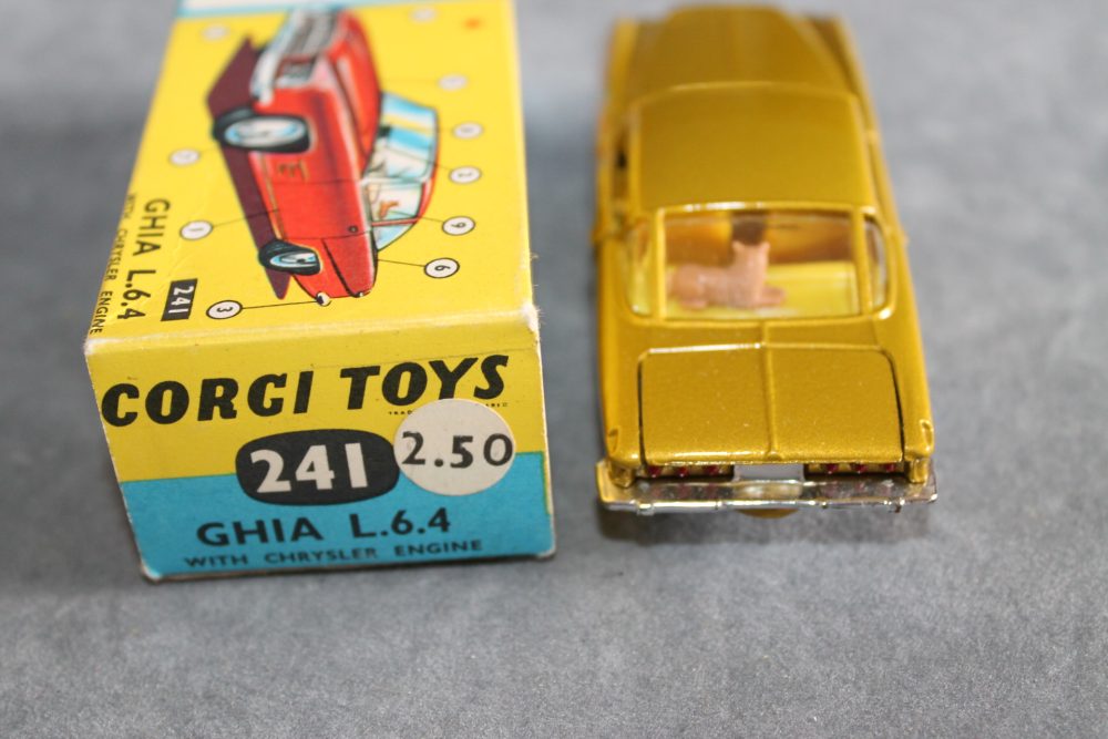 ghia l.6.4 metallic yellow corgi toys 241 back