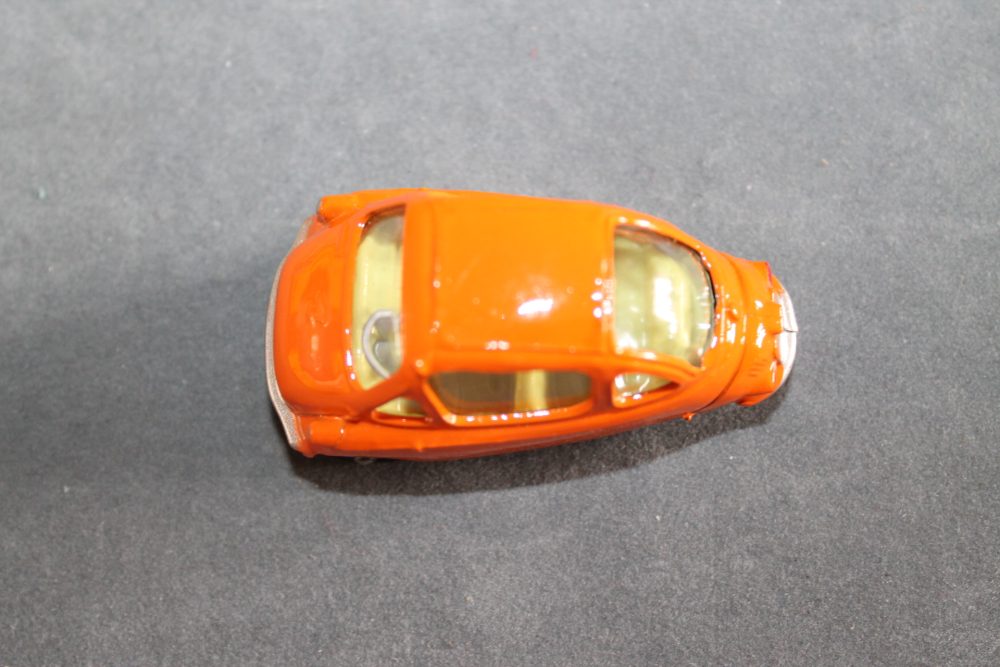 heinkel bubble car orange corgi toys 233 top