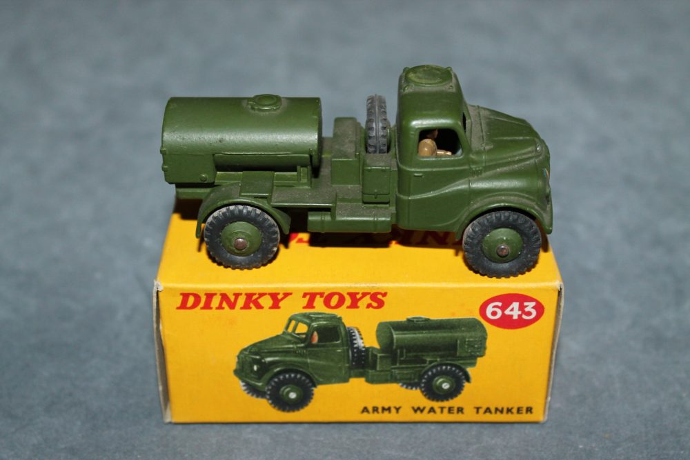 army water tanker dinky toys 643 side