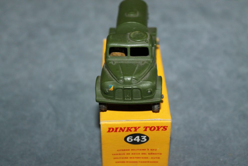 army water tanker dinky toys 643 front