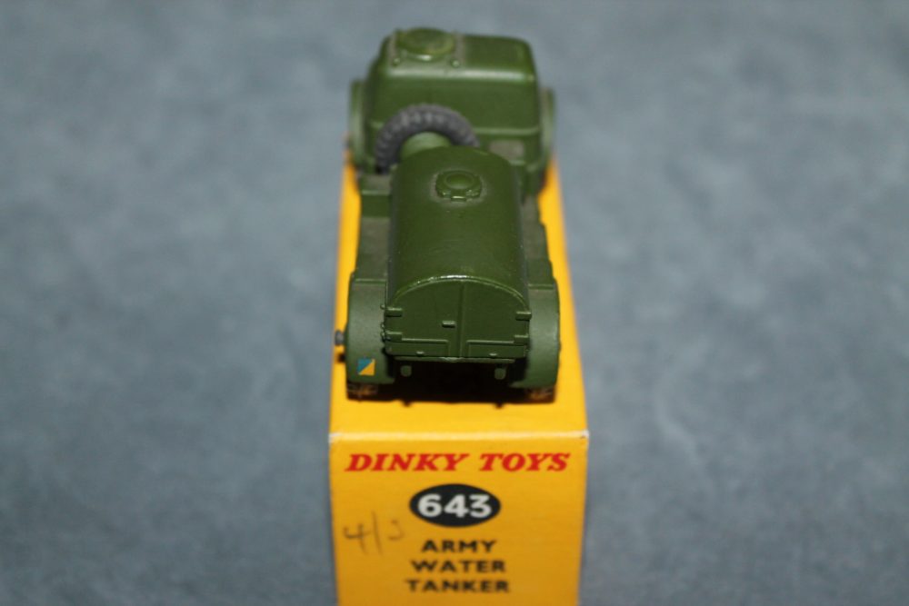 army water tanker dinky toys 643 back