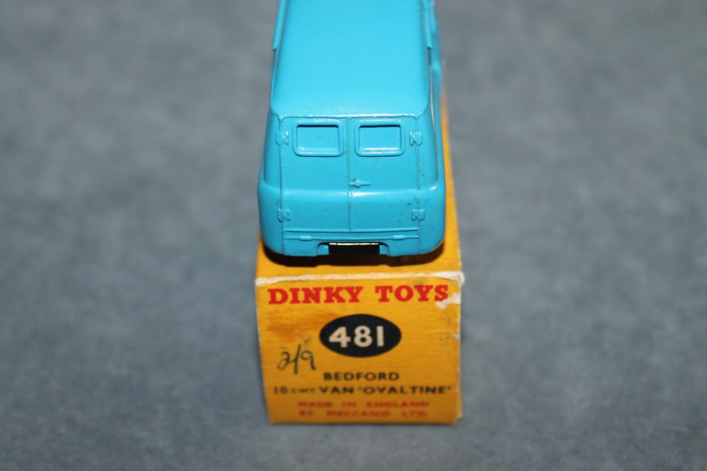 bedford ovaltine van dinky toys 481 back