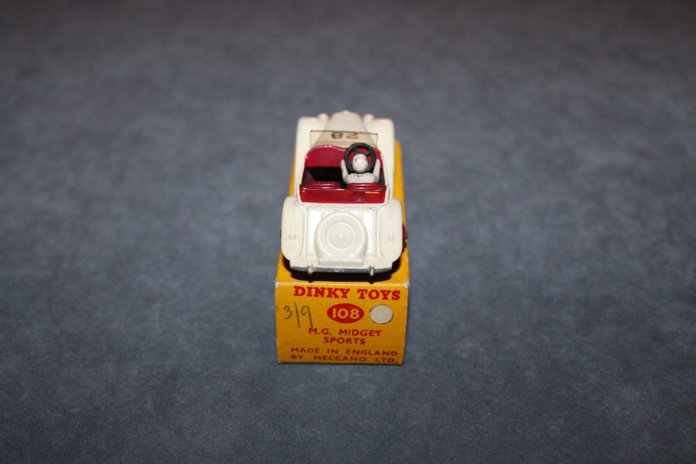 mg midget competition dinky toys 108 back
