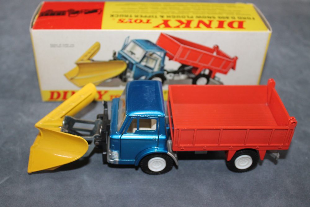ford d800 snow plough and tipper truck dinky toys 439