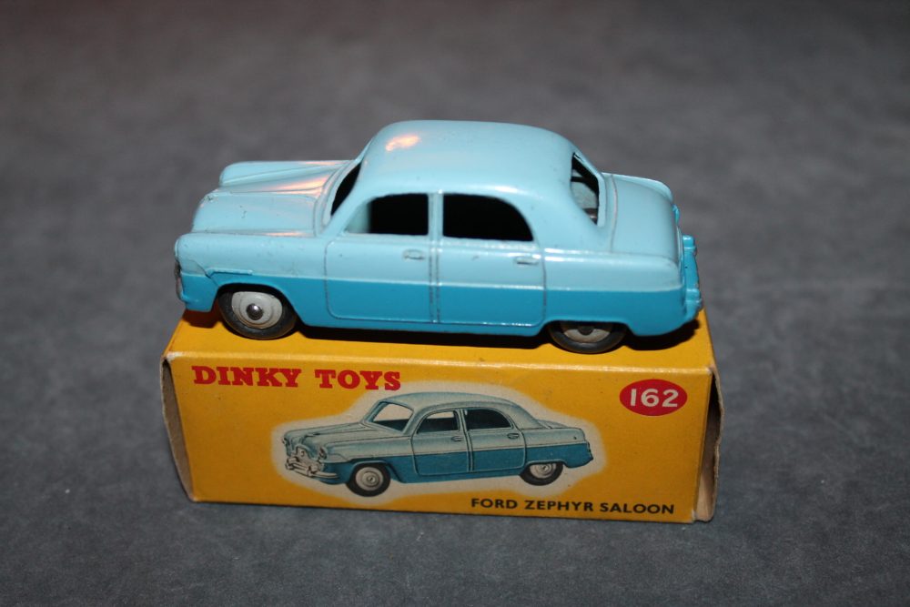 ford zephyr blue dinky toys 162