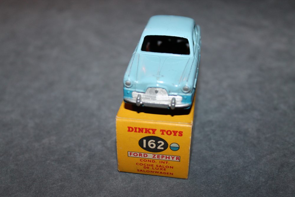 ford zephyr blue dinky toys 162 front