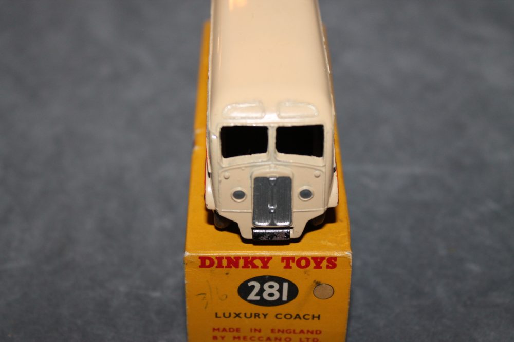 luxury coach cream dinky toys 281 front