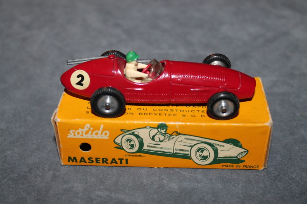 maserati racing car red solido toys 102 side