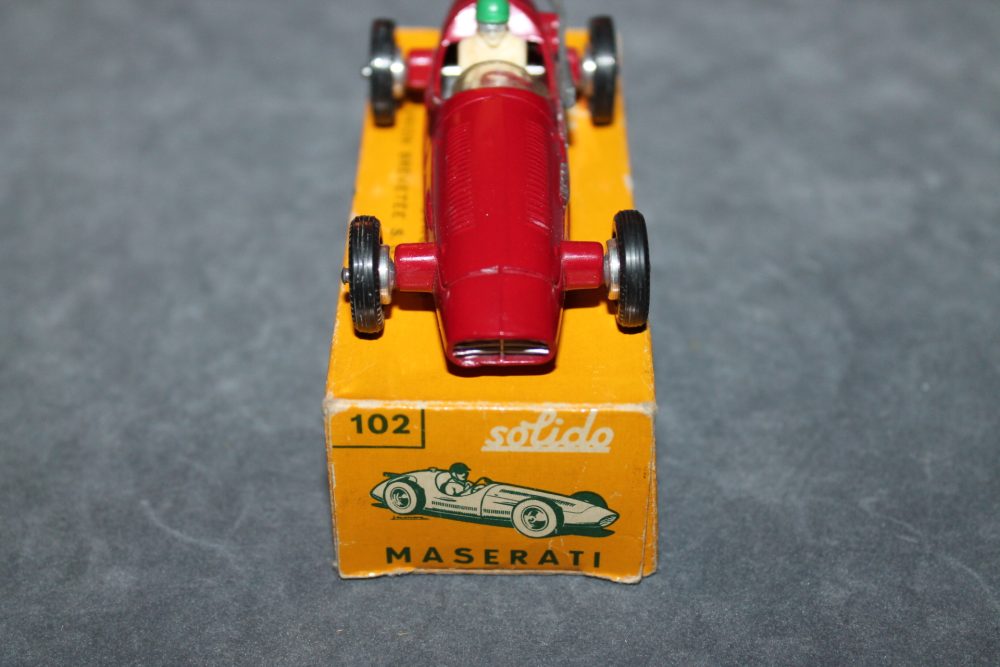 maserati racing car red solido toys 102 front