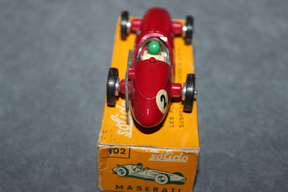 maserati racing car red solido toys 102 back