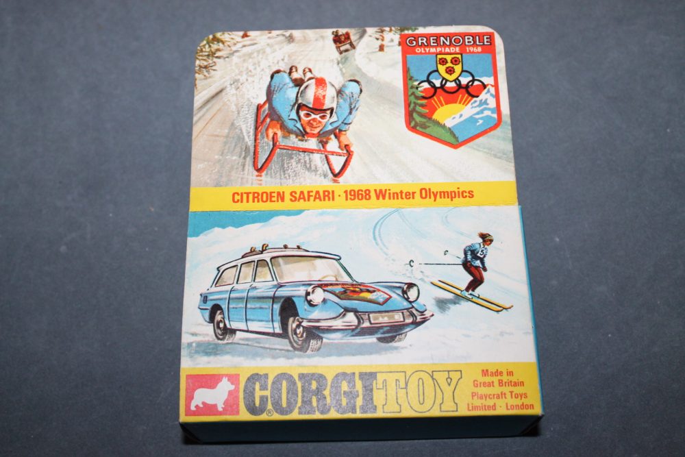 citroen safari winter olympics grenoble 1968 corgi toys 499 box back