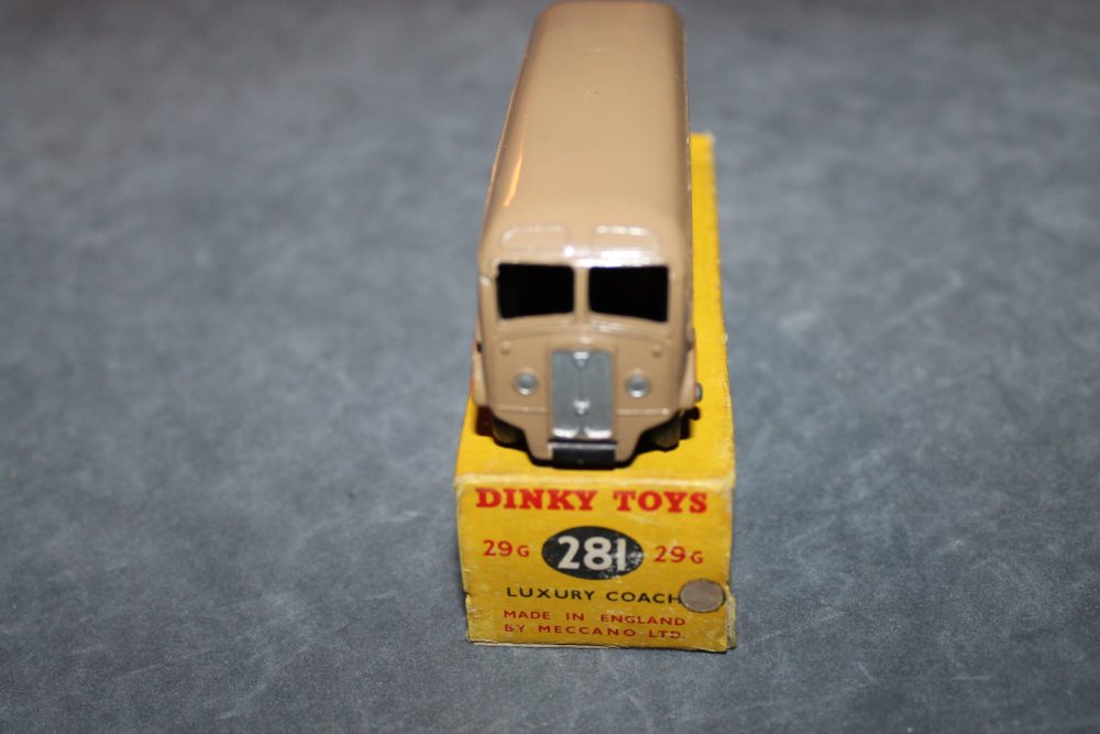 luxury coach brown dinky toys 281 front
