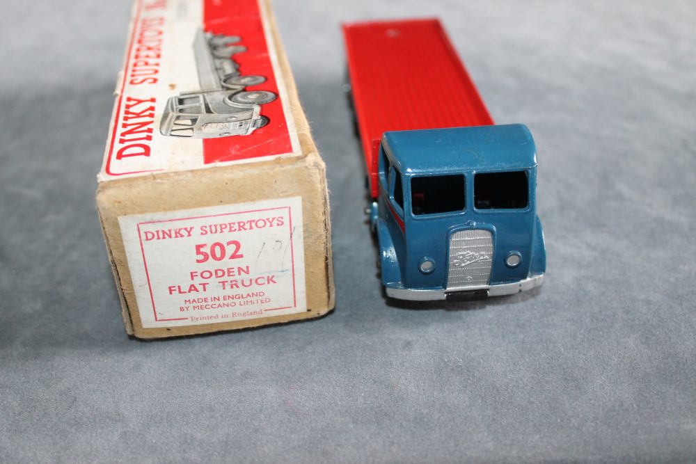 foden 1st cab flatbed dinky toys 502 front