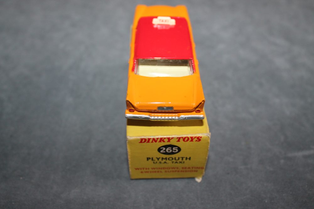plymouth usa taxi dinky toys 265 back