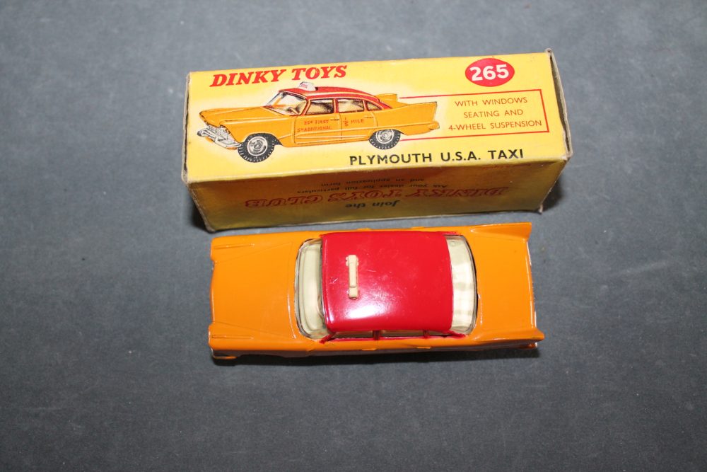 plymouth usa taxi dinky toys 265 top