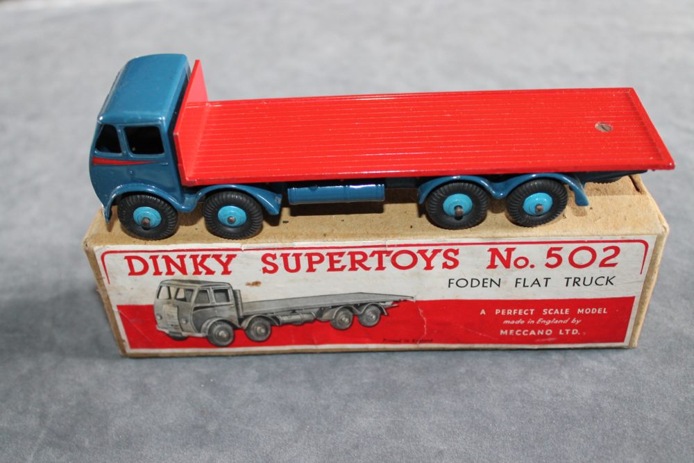 foden 1st cab flatbed dinky toys 502