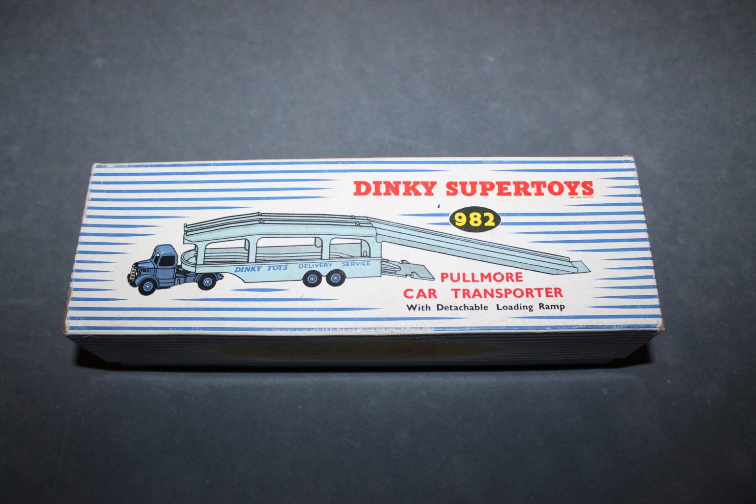 Dinky Toys GB N°982 - Camion Transport Pullmore Avec Remorque - Bedford - Bleu - En Boîte