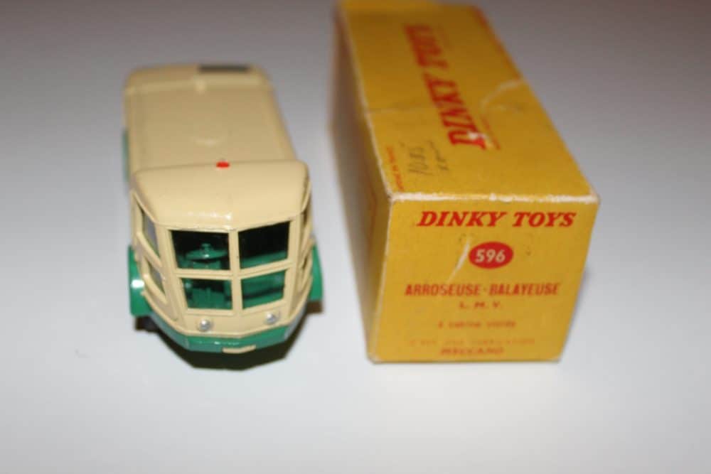 Dinky Toys 596 – Arroseuse Balayeuse LMV En Boîte D'origine, Modèle Citroën