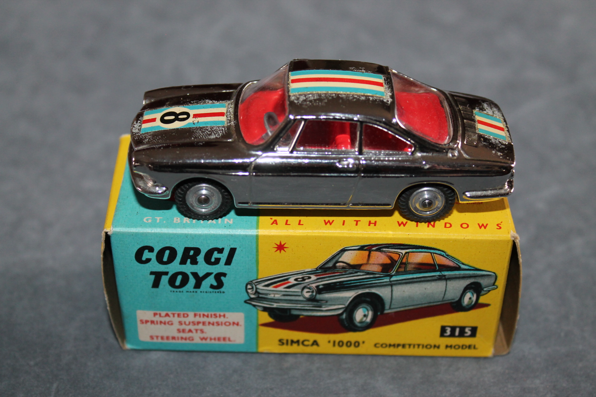 激レア！！CORGI TOYS　コーギートイズ SIMCA1000 シムカ 315 Simca 1000 Coupé in blue (2) – Corgi Toys