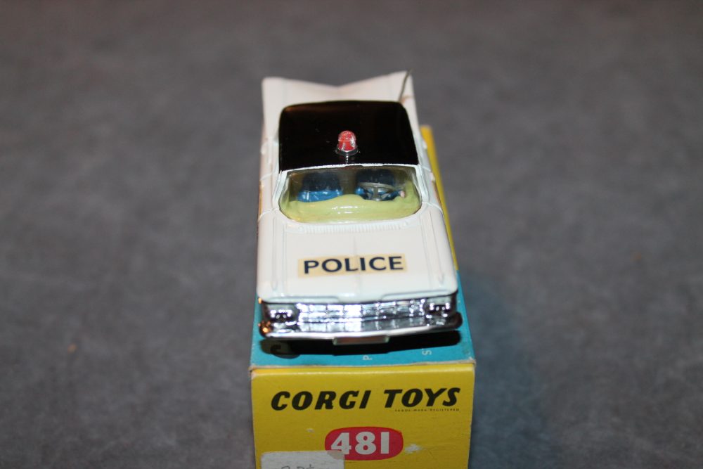 chevrolet police car corgi toys 481 front