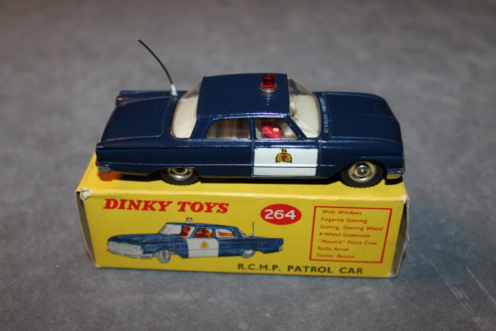rcmp ford fairlane patrol car dinky toys 264 side