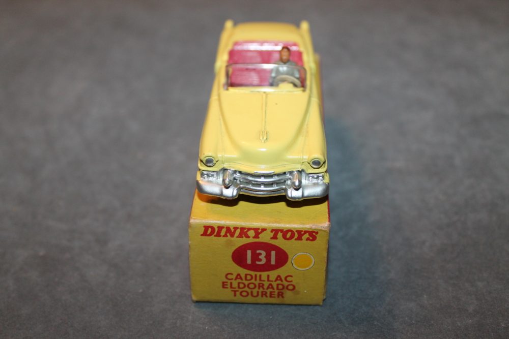 cadillac eldorado lemon dinky toys 131 front