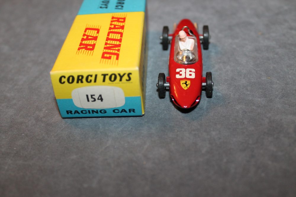 ferrari shark nose racing car corgi toys 154 export version front