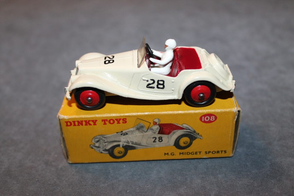 mg midget competition dinky toys 108