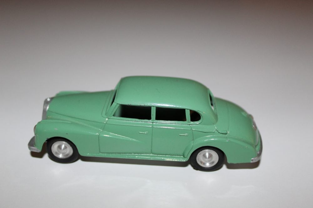 Vintage green Marklin Mercedes Benz Saloon 300 diecast model car.