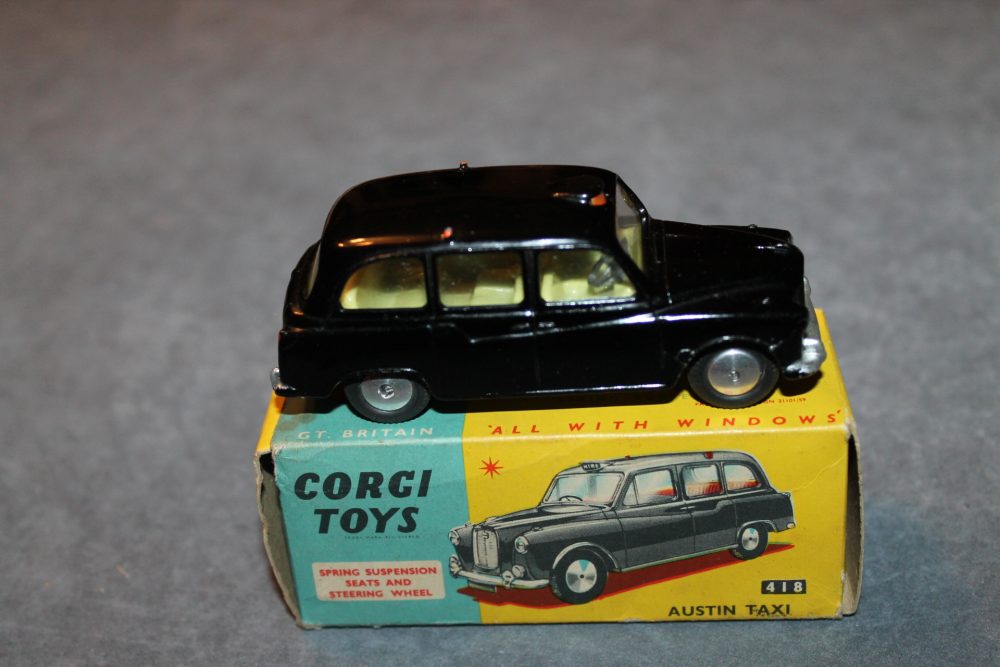 austin taxi corgi toys 418 side