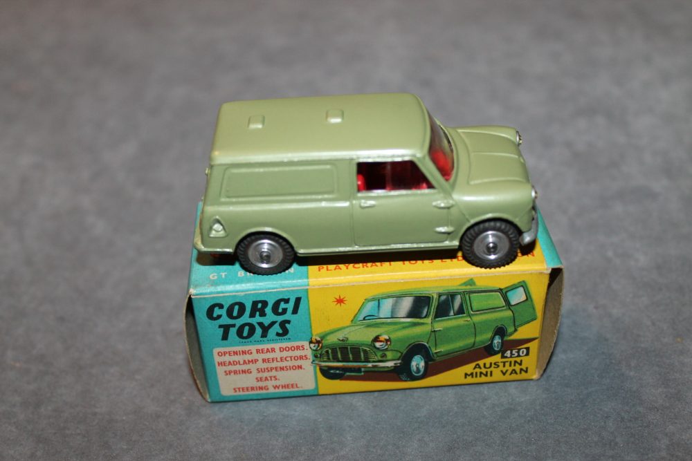 austin mini van corgi toys 450 side