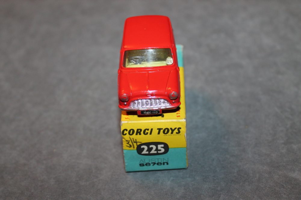 austin seven red corgi toys 225 front